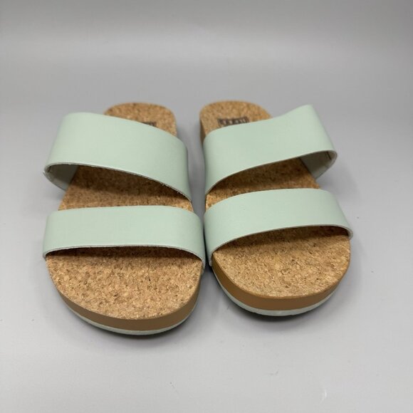 Reef Cushion Vista Women’s Slide Sandals- Comfort Size 6 Green Teal - Picture 4 of 9